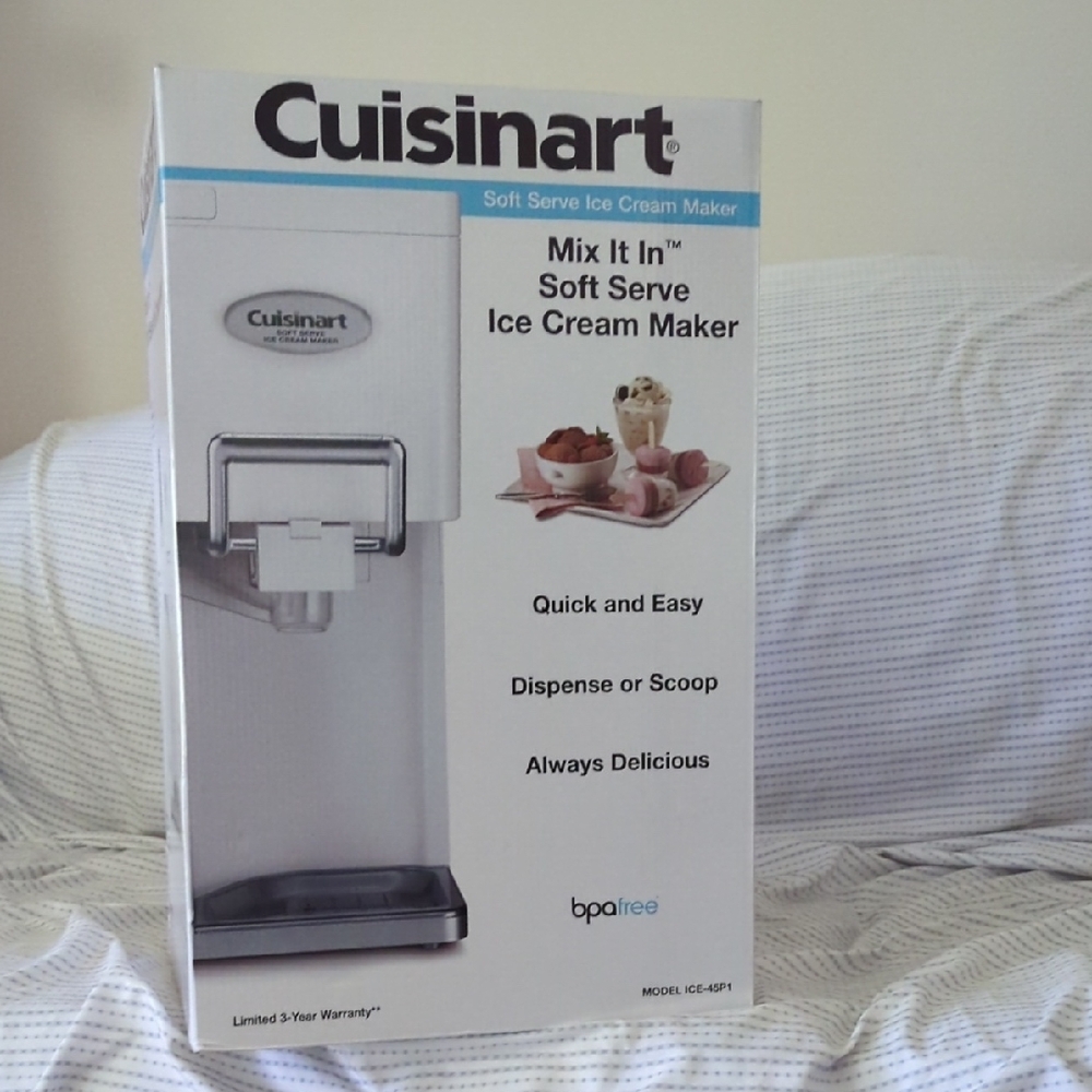 Cuisinart Soft Serve Ice Cream Maker - White and Silver